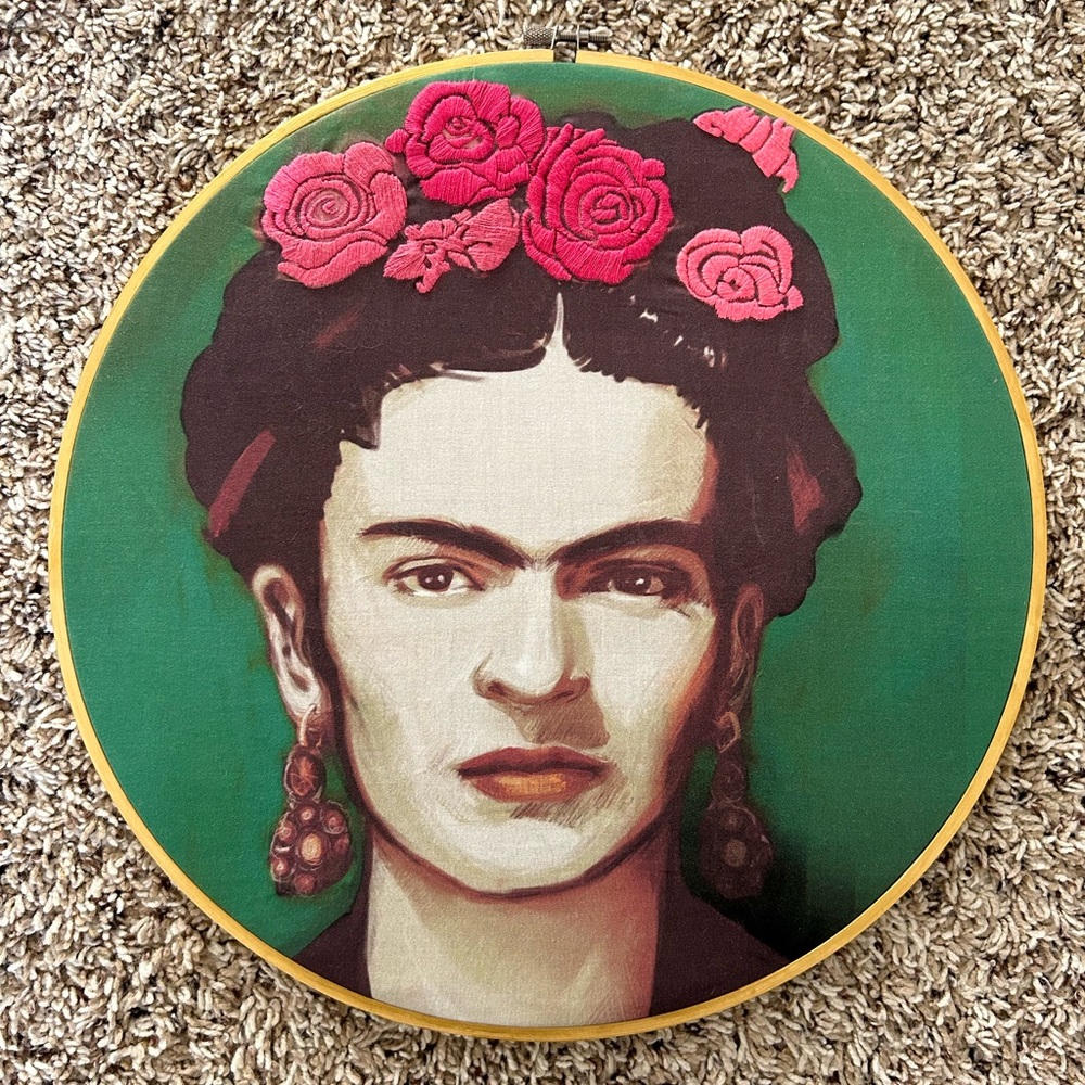 Frida Kahlo Embroidery Hoop